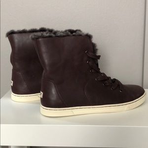 UGG Leather High Top Sneakers